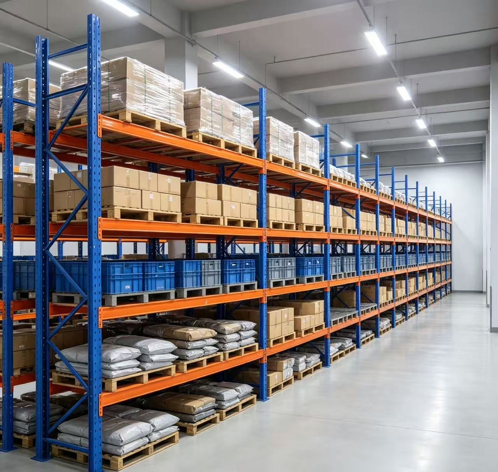 500KG Per Layer Butterfly Hole Heavy Duty Warehouse Storage Pallet Rack