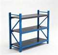 3-Tier Light Duty Butterfly Hole Storage Rack | Splicable Assemble Warehouse Shelving